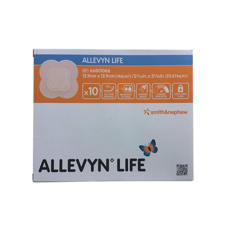 Smith & Nephew Allevyn Life Medicazione Poliuretano 12,9x12,9 cm 10 Pezzi