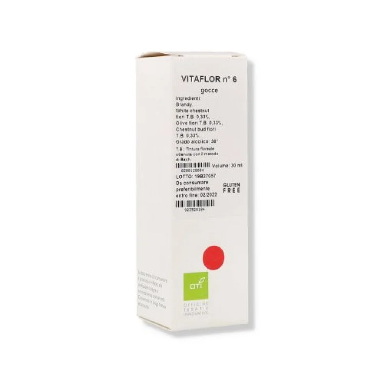 Oti Vitaflor N 6 Gocce Fiori di Bach per il Benessere 30ml Oti Vitaflor N 6 Gocce Fiori di Bach per il Benessere 30ml