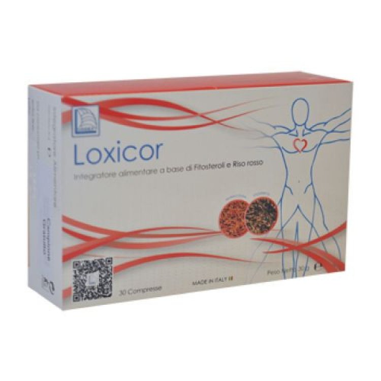Loxicor Integratore Fitosteroli e Riso Rosso Controllo Colesterolo 30 Compresse