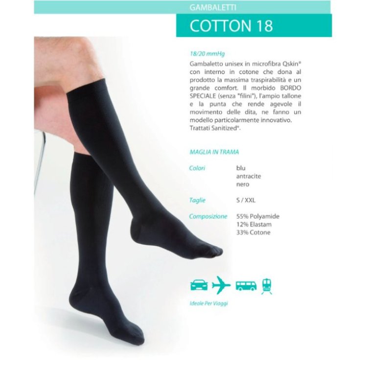 Kamila Gambaletto Uomo Cotton 18 Antracite XL