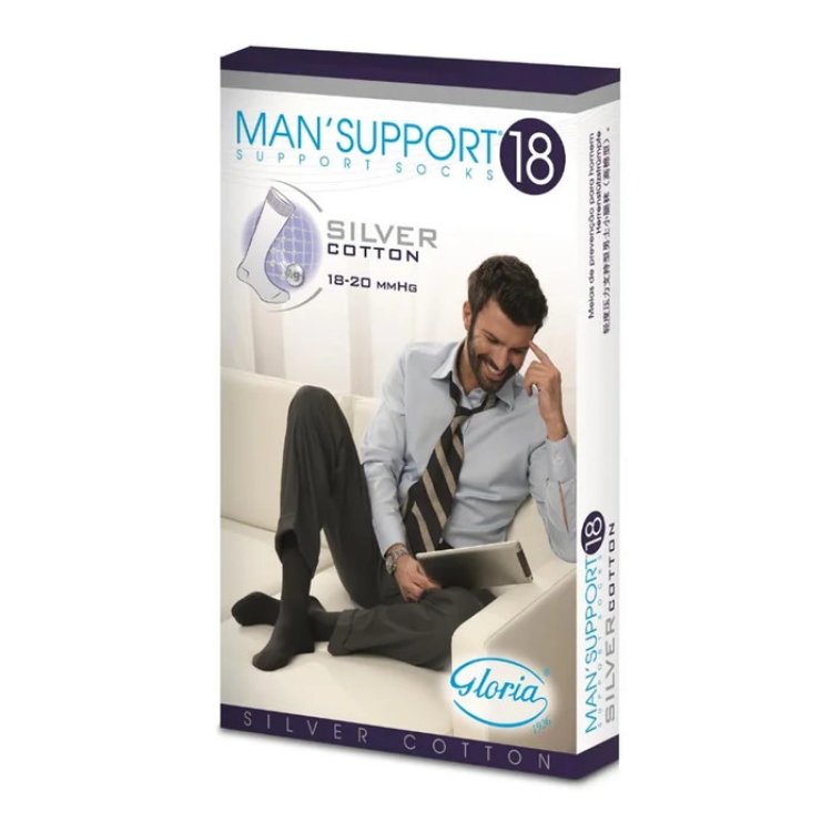 Gloria Modasana Gambaletto 18-20 mmHg Cotone Antracite Taglia M