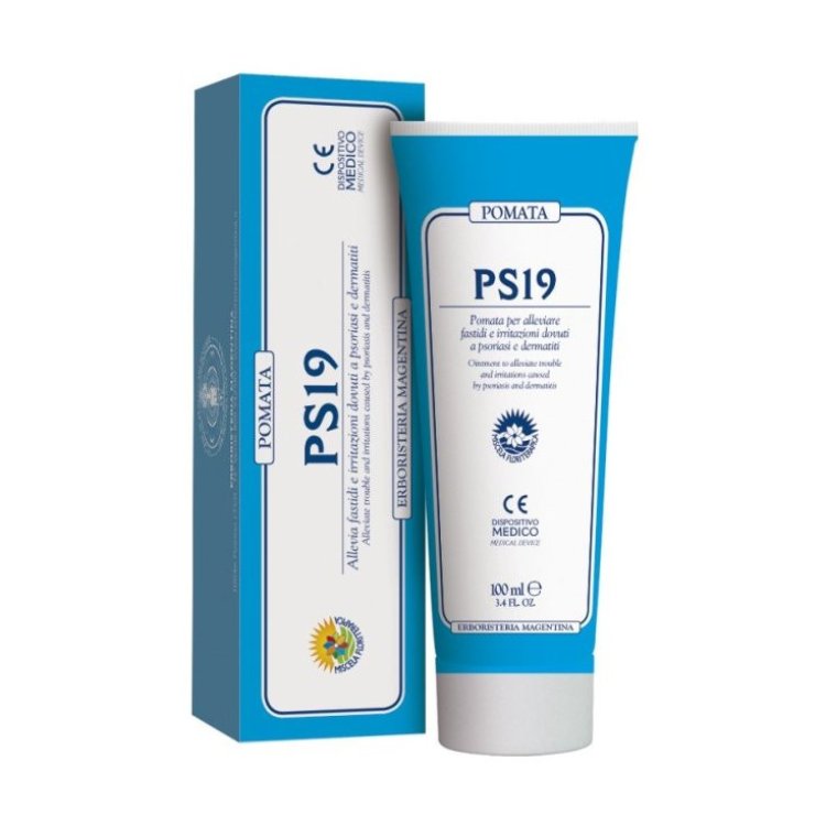 Erboristeria Magentina PS19 Pomata per Psoriasi, Dermatiti e Irritazioni 100ml