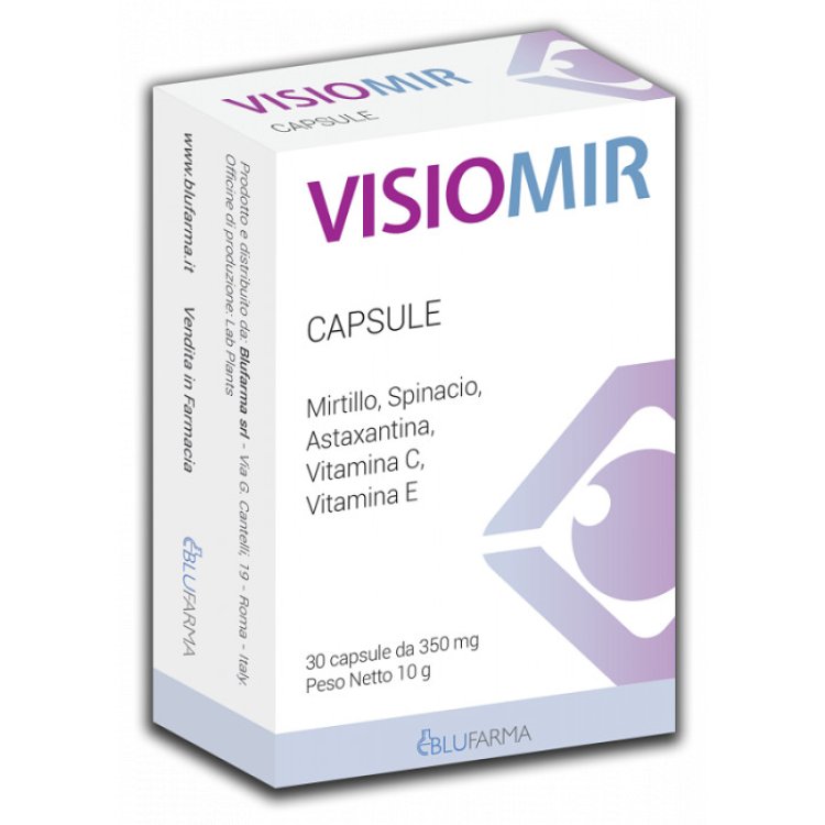 Blufarma Visiomir Capsule Integratore per Macula e Retina 30 Capsule Blufarma Visiomir Capsule Integratore per Macula e Retina 30 Capsule
