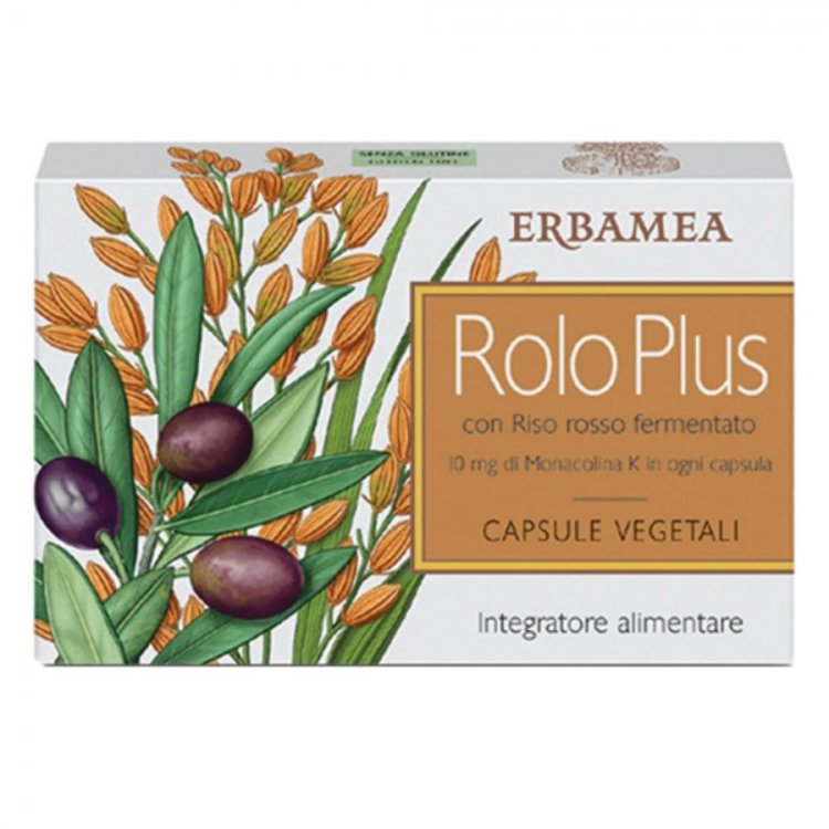 Erbamea Rolo Plus Integratore per Colesterolo in Capsule, 24 Unità Erbamea Rolo Plus Integratore per Colesterolo in Capsule, 24 Unità