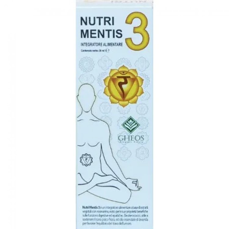 Gheos Nutri Mentis 3 Gocce Integratore Alimentare Funzioni Digestive 30ml