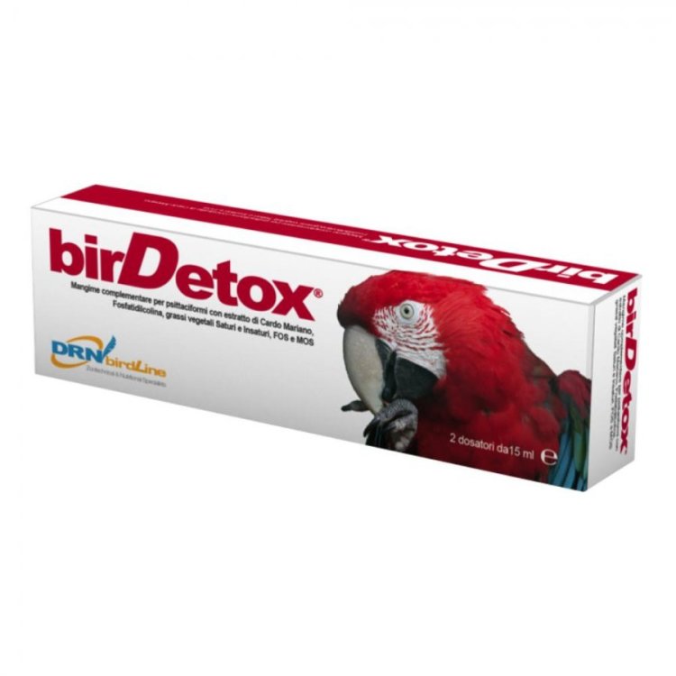 Nextmune Italy Birdetox Mangime Complementare per Psittaciformi 2 Siringhe da 15ml