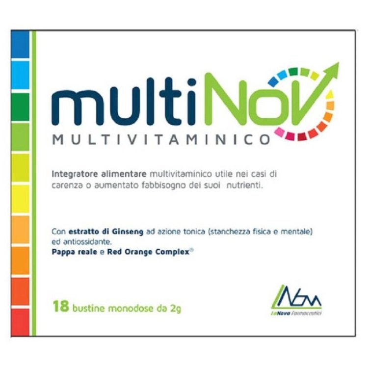 Lanova Multinov Integratore Multivitaminico Tonico Antiossidante - 18 Bustine