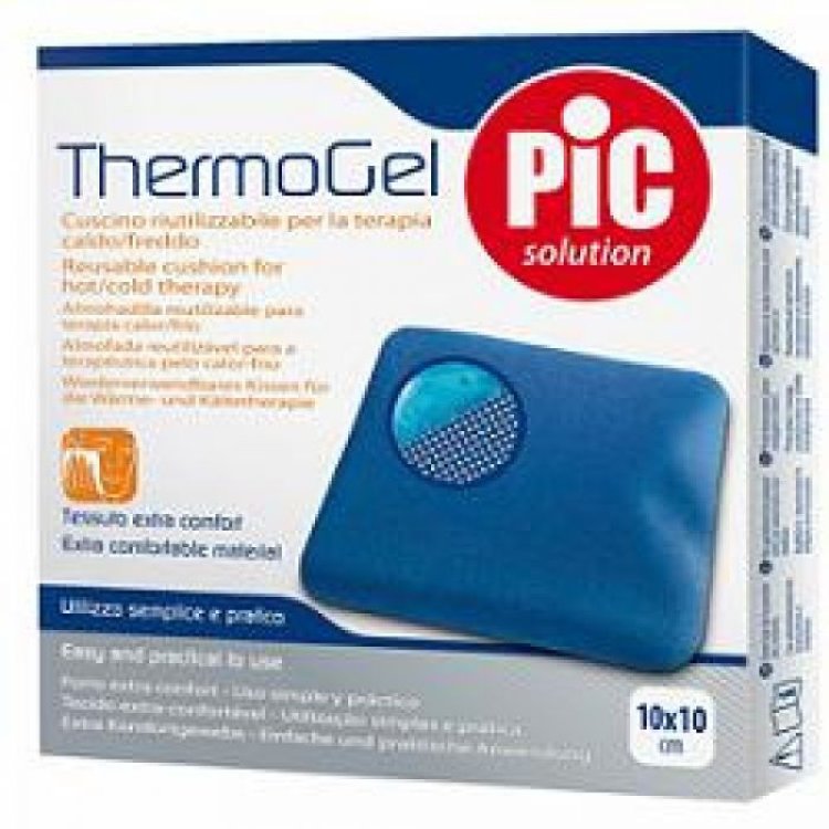 Pic Thermogel Comfort Cuscino Termico Riutilizzabile per Terapia Caldo/Freddo 10x10 cm