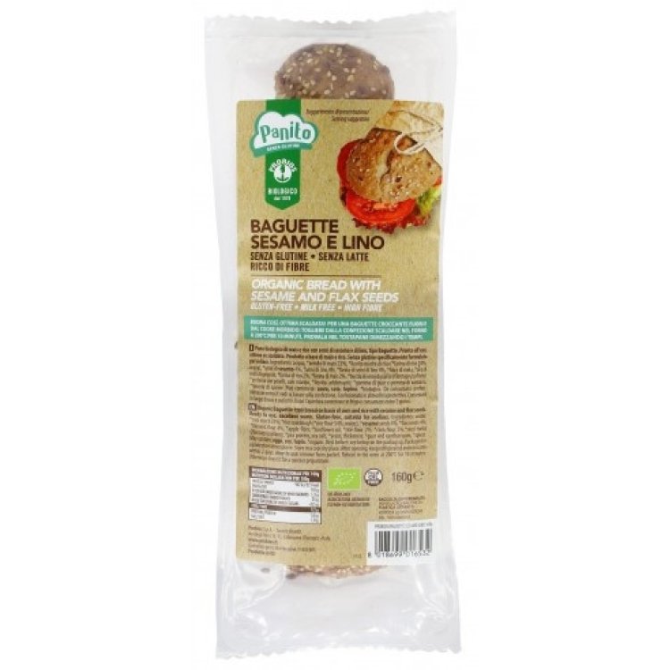 Probios Panito Baguette con Semi di Sesamo e Lino Senza Glutine 160g