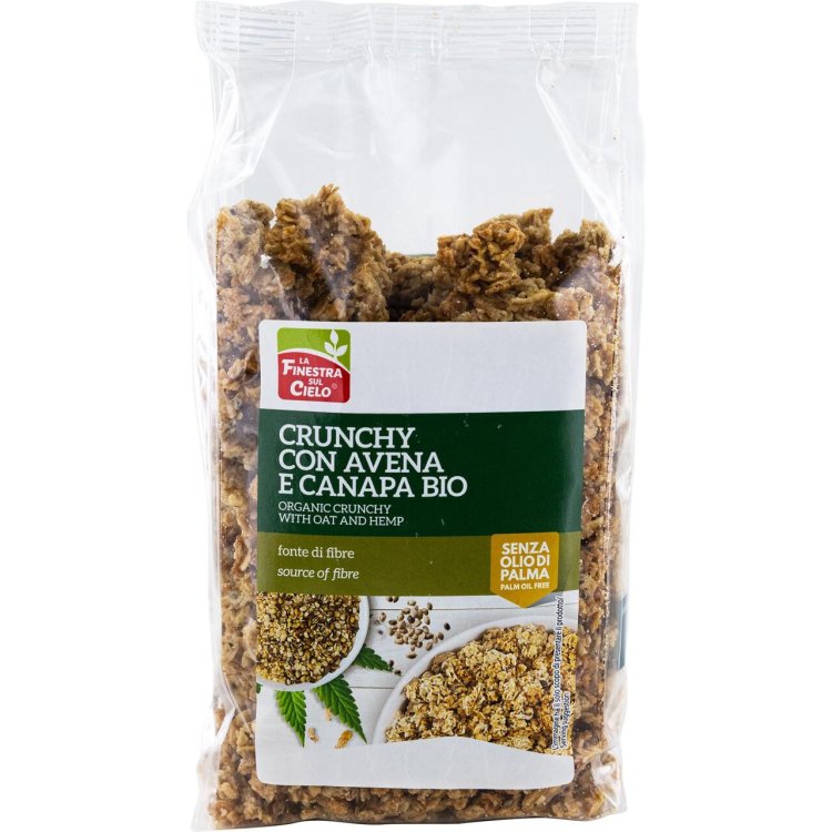 La Finestra sul Cielo Crunchy Bio Avena e Canapa Ricca di Fibre 375 g