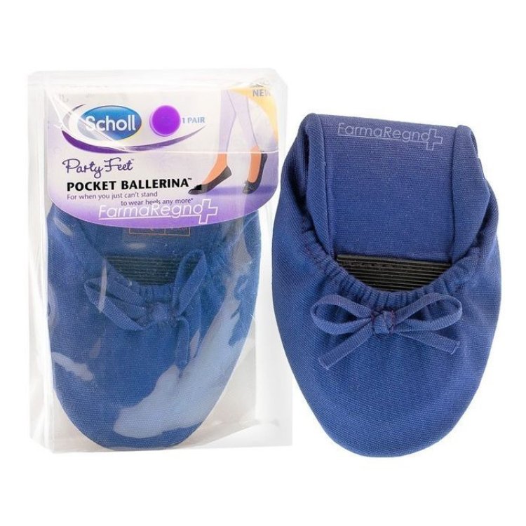 Scholl Shoes Ballerina da Borsetta Blu Taglia 35-36