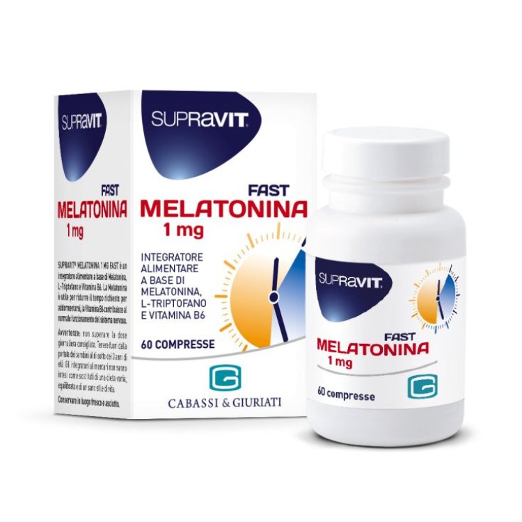 Supravit Melatonina 1mg Integratore per il Sonno 60 Compresse