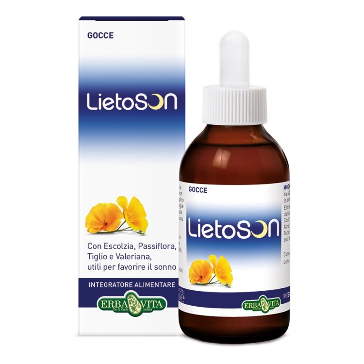 Erba Vita Lietoson Gocce Integratore per Rilassamento e Sonno 50ml
