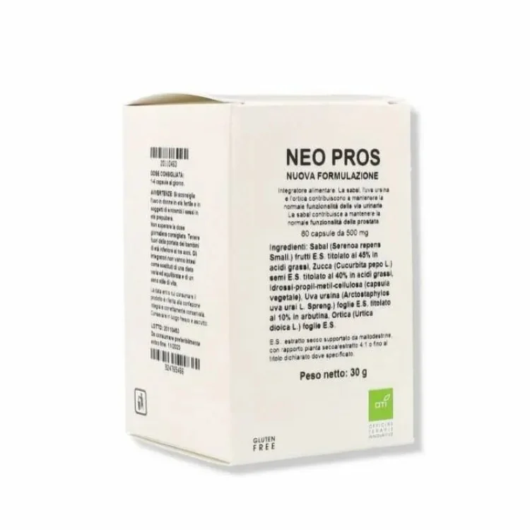 Oti Neo Pros Integratore per Vie Urinarie 60 Capsule