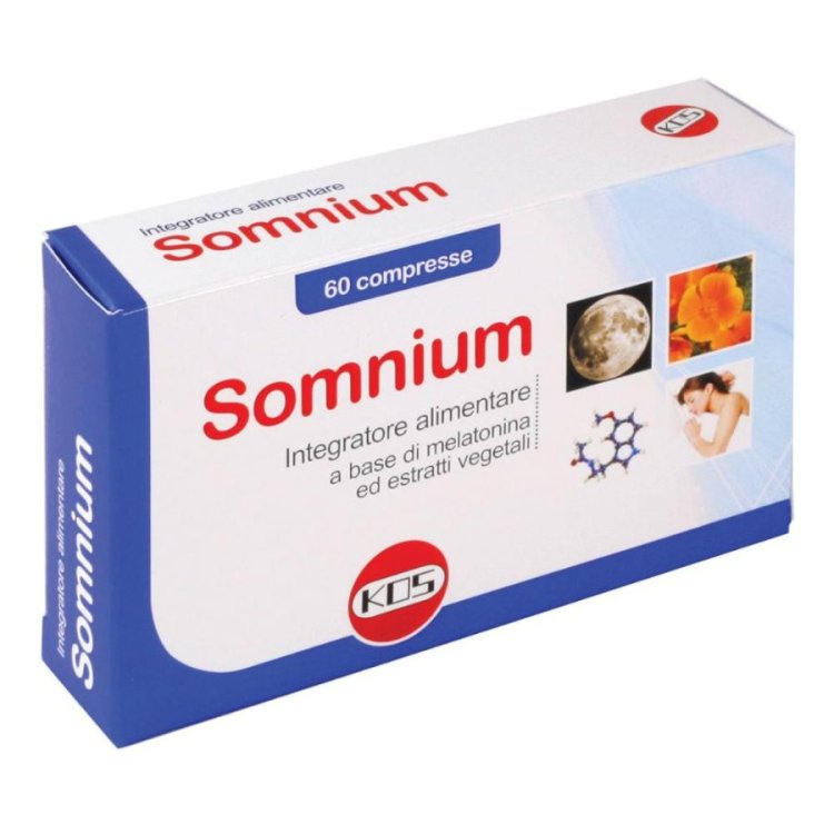 Kos Somnium Integratore Sonno e Rilassamento con Escolzia e Melatonina 60 Compresse