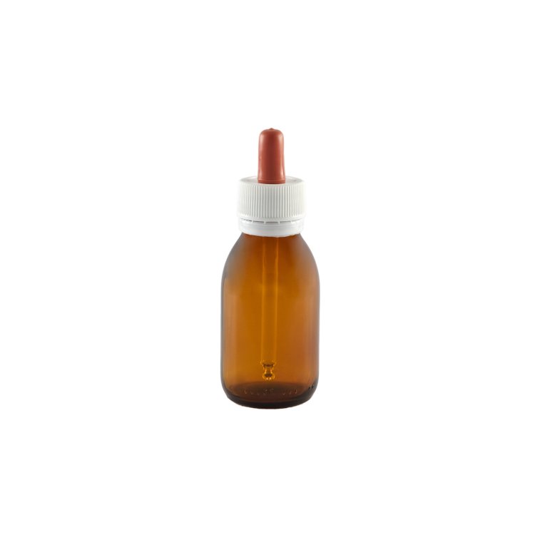 Farmalabor Flacone Vetro 50ml con Contagoccia Sigillo, 10 Pezzi