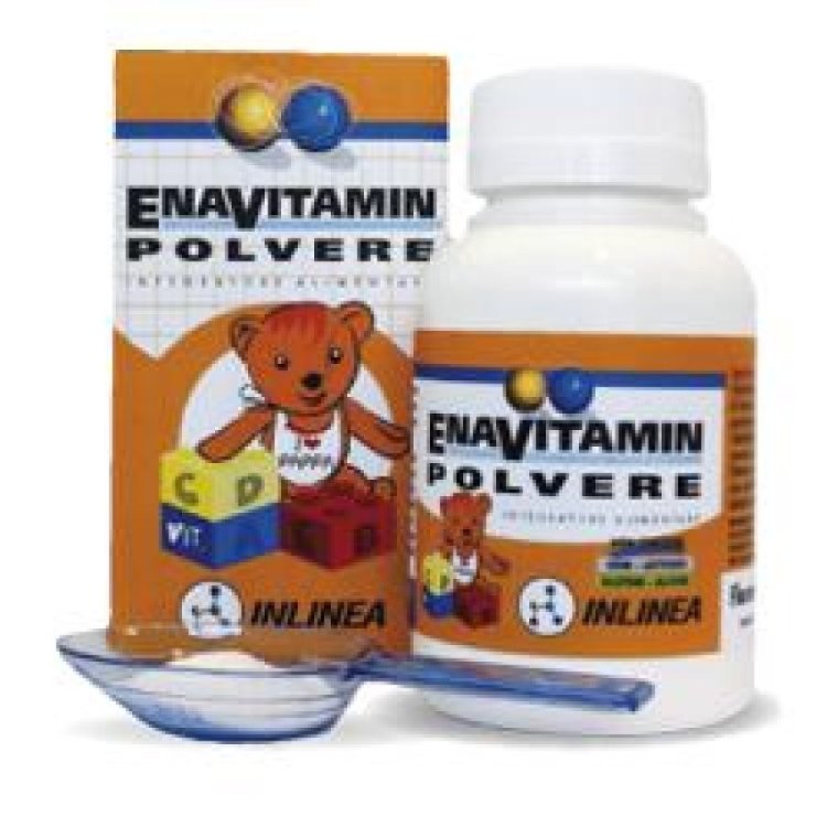 Inlinea Enavitamin Integratore Vitaminico in Polvere per Bambini Senza Glutine 60g