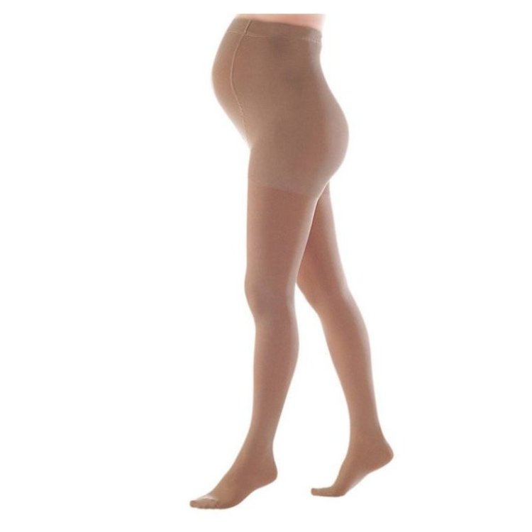 Sigvaris 702 AT Collant Maternit&agrave; Compressivo Punta Aperta Crispa M Lungo