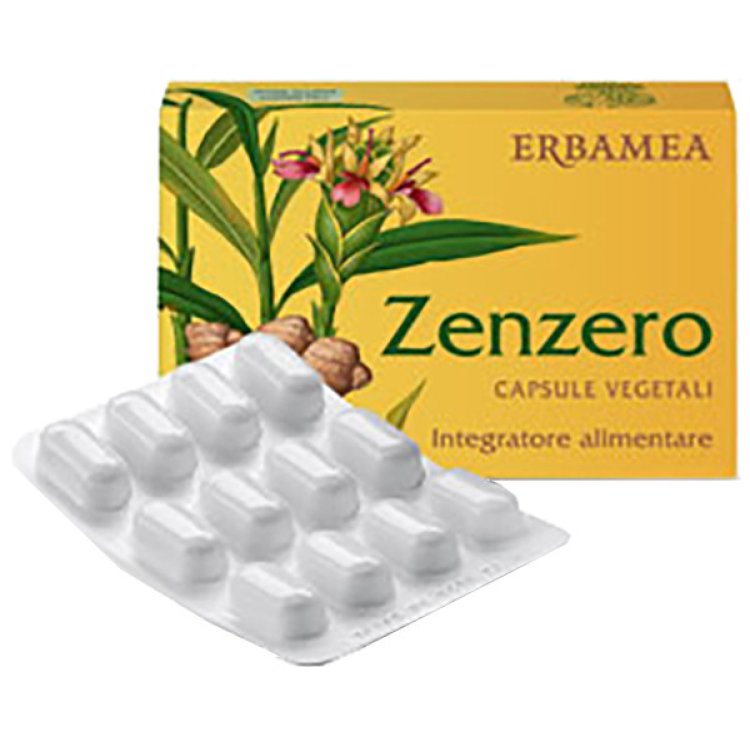 Erbamea Zenzero Capsule Vegetali per Funzione Gastrointestinale 24 Unit&agrave;