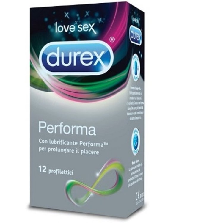 Durex Performa Preservativi Ritardanti Easy-on con Serbatoio - 6 Pezzi