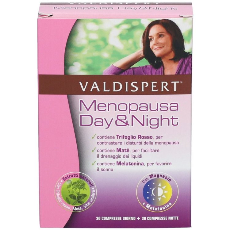 Valdispert Menopausa Day&Night Integratore per i Sintomi della Menopausa 30+30 Compresse