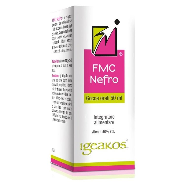 Igeakos FMC Nefro Gocce Orali Integratore Alimentare Flacone Contagocce 50ml