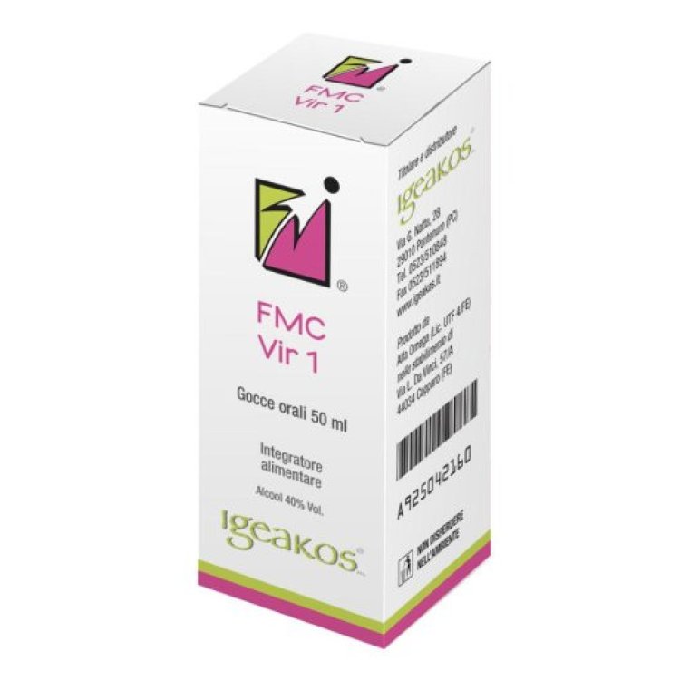 Igeakos FMC Vir 1 Integratore Alimentare Gocce Orali 50ml Senza Glutine Lattosio
