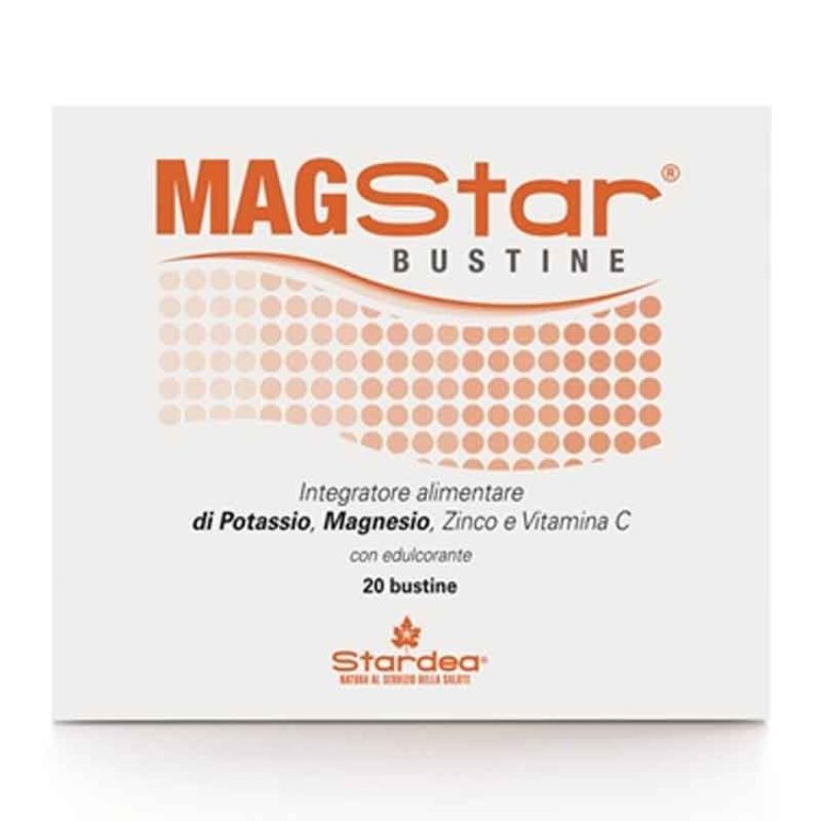 Magstar Integratore Potassio Magnesio Vitamina C Funzione Muscolare 20 Bustine