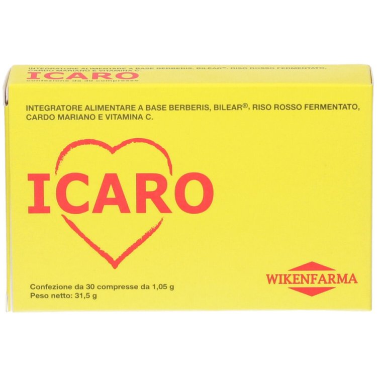 Wikenfarma Icaro Integratore Alimentare per Benessere Cardiovascolare, 30 Compresse