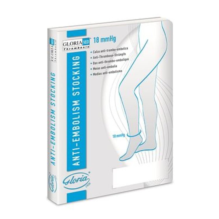 Gloria Med Thrombosis 18 Monocollant Destro Punta chiusa Foro Ispezione Regular Taglia S