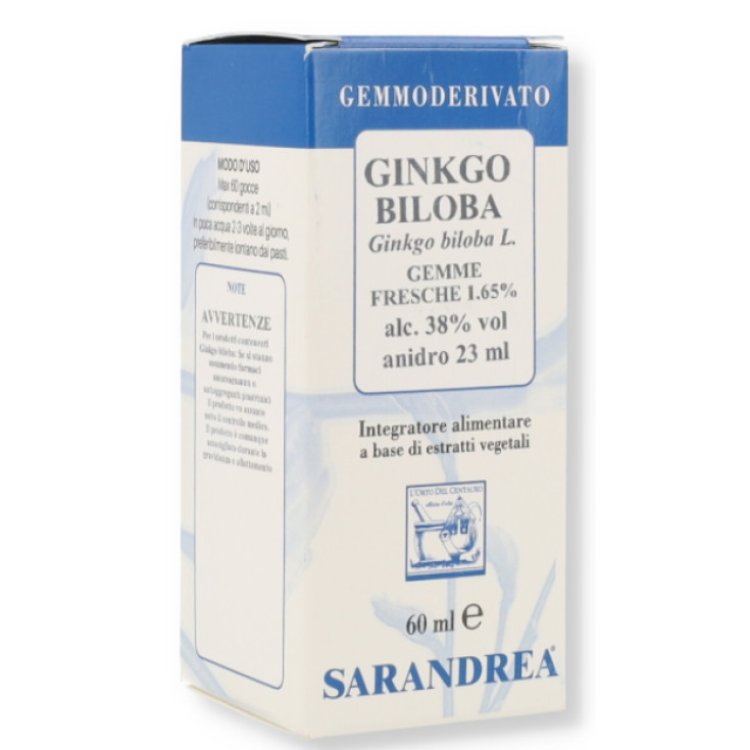 Sarandrea Ginkgo Biloba Integratore per Circolazione e Funzioni Cognitive 60ml
