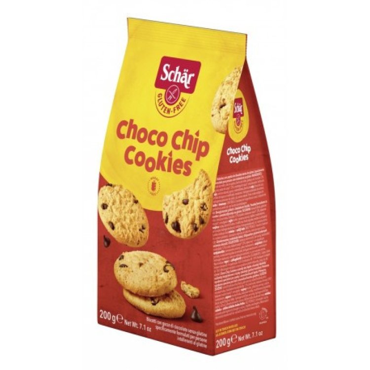 Schar Choco Chip Cookies Biscotti Senza Glutine con Gocce di Cioccolato 200 g Schar Choco Chip Cookies Biscotti Senza Glutine con Gocce di Cioccolato 200 g