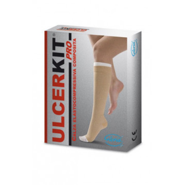 Gloria Ulcerkit Pro40C Gambaletto Corto Misura M Compressione 40-45 mmHg