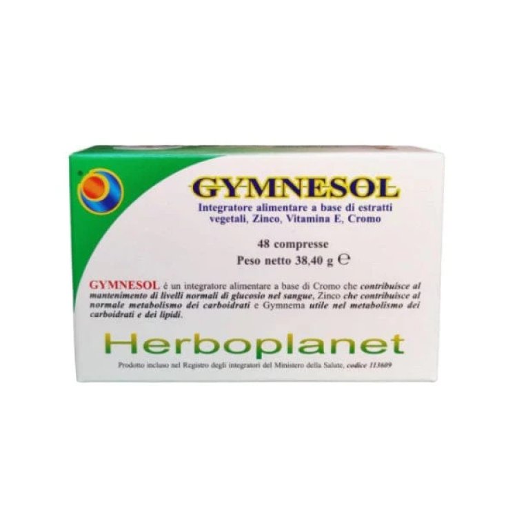 Herboplanet Gymnesol Integratore Alimentare per Metabolismo Carboidrati 48 Compresse
