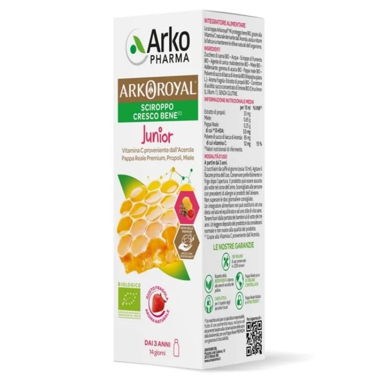 Arkopharma Cresco Bene Junior Concentrato Fluido, Integratore Appetito Bimbi, 150ml