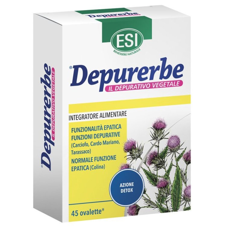 Depurerbe ESI Integratore per Funzione Epatica 45 Ovalette