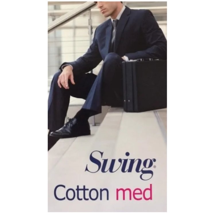 Medi Italia Gambaletto Uomo Cotton Med 15 mmHg Marine Taglia 5