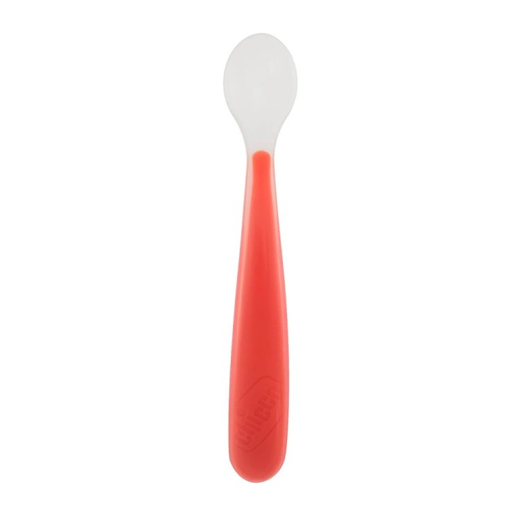 Chicco Cucchiaio Morbido Silicone 6m+ Rosso