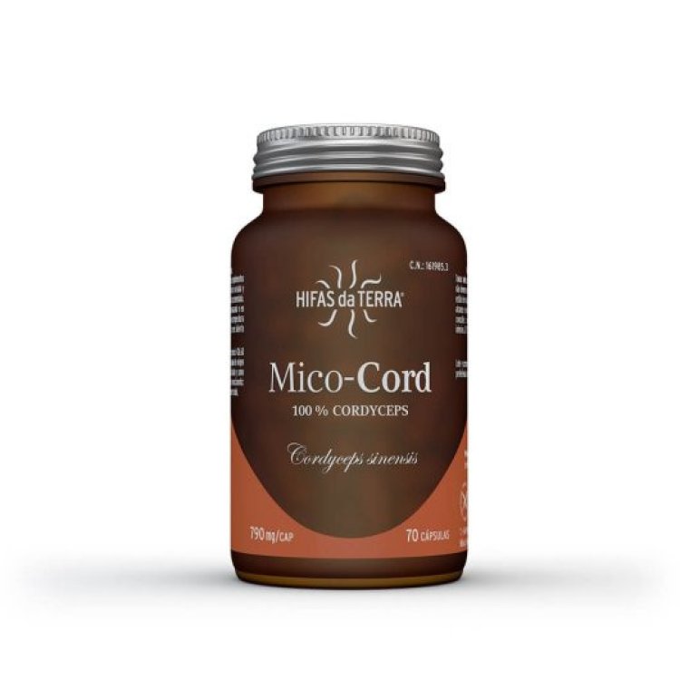 Hifas da terra Mico-Cord Integratore Cordyceps Sinensis Immunitario 70 Capsule
