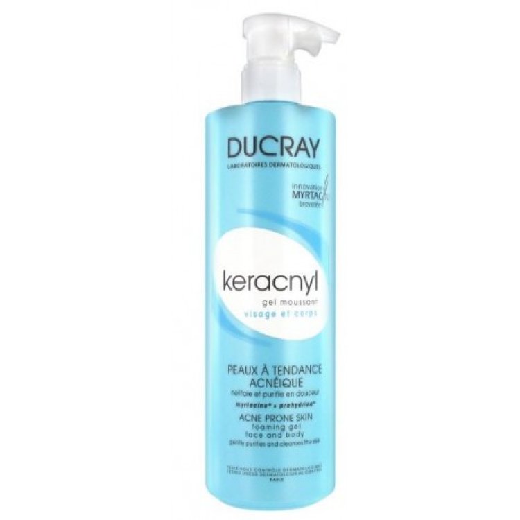 Ducray Keracnyl Gel Detergente per Pelle Grassa e Acneica 400ml