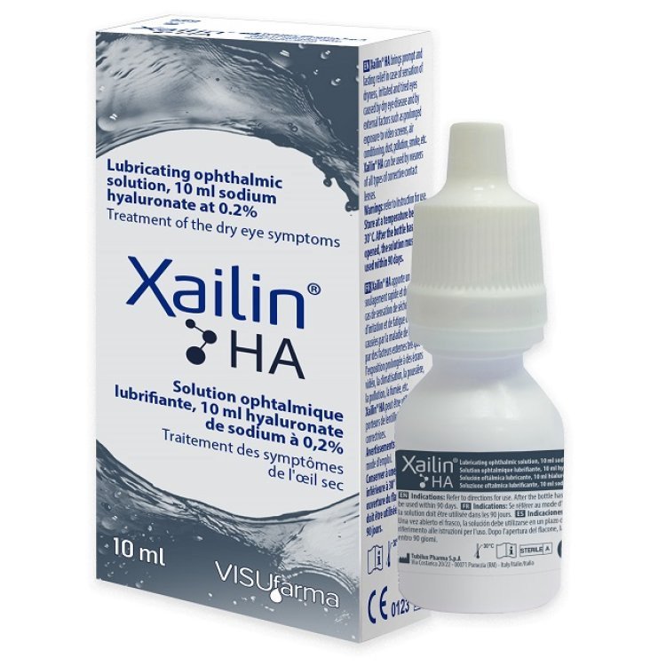 Xailin Ha Gocce Oculari Lubrificanti per Occhi Secchi 10ml