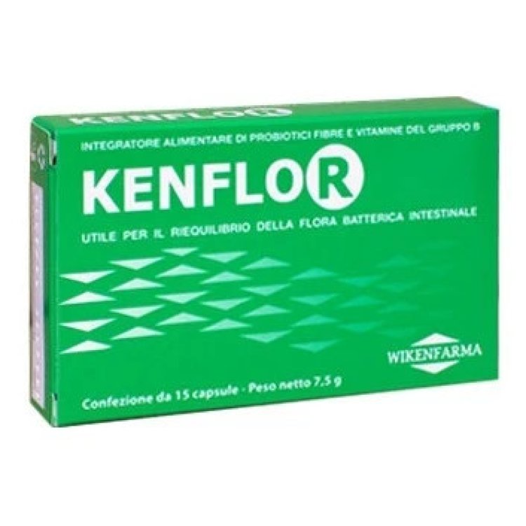 Wikenfarma Kenflor Integratore Alimentare per Flora Intestinale 15 Capsule