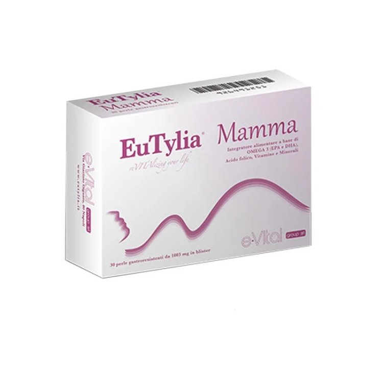 E.vitalgroup Eutylia Mamma Integratore Gravidanza con Omega 3 e Acido Folico 30 Capsule