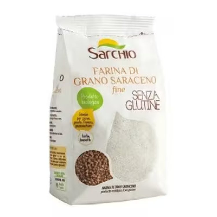 Sarchio Farina di Grano Saraceno Fine Senza Glutine per Celiaci 500 g