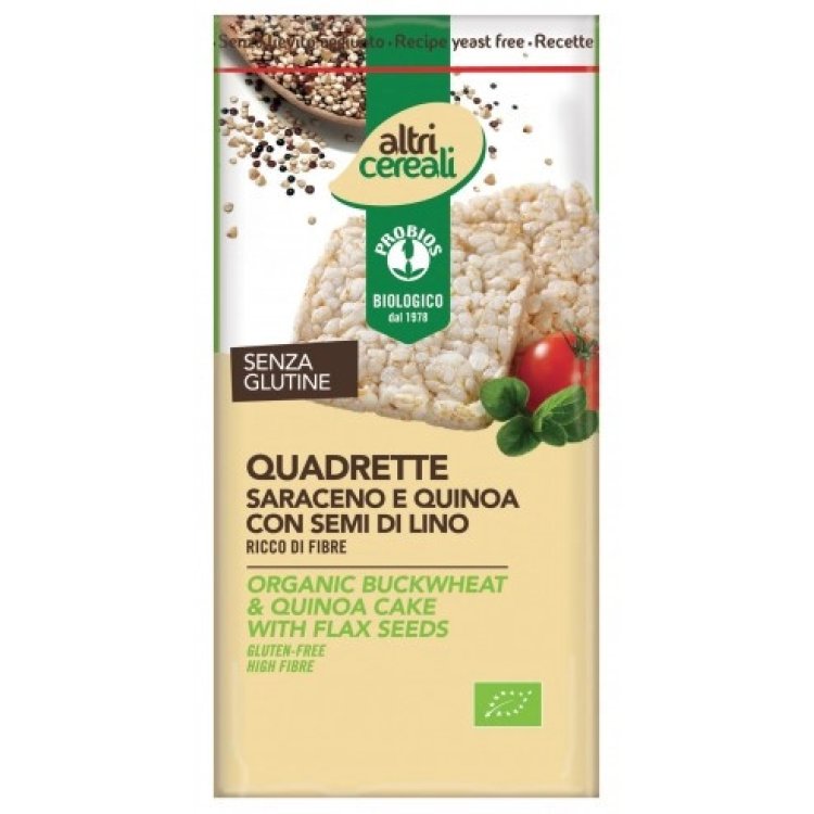 Probios Quadrette di Saraceno e Quinoa Senza Glutine 130g