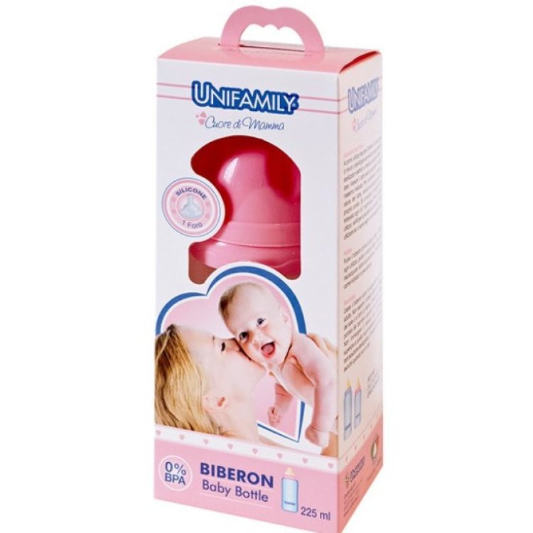Unifamily Biberon Girl 225ml Silicone 1 Foro