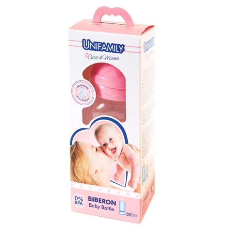 Unifamily Biberon Pappa Girl Silicone 300ml