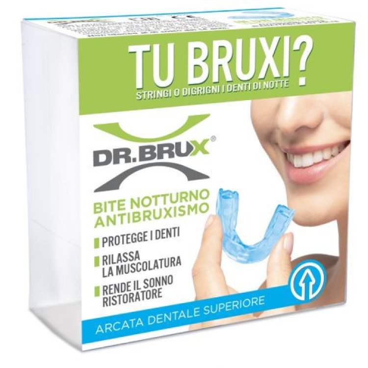 Dr Brux Bite Notte Superiore Azzurro Automodellante per Bruxismo