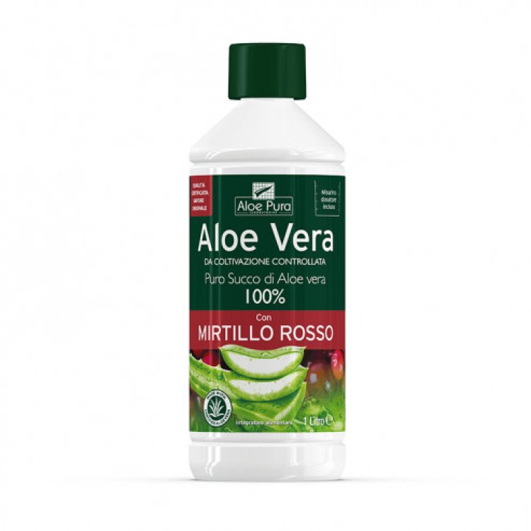 Optima Naturals Aloe Vera Succo Mirtillo Rosso Integratore Benessere Gastrointestinale 1L