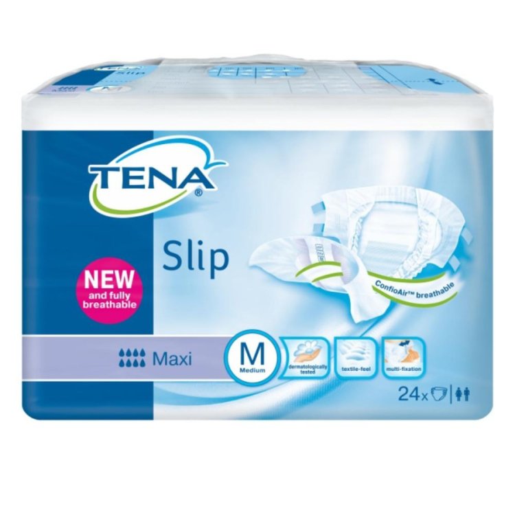 Tena Slip Pannolone per Incontinenza Taglia M Assorbenza Maxi 24 Pezzi